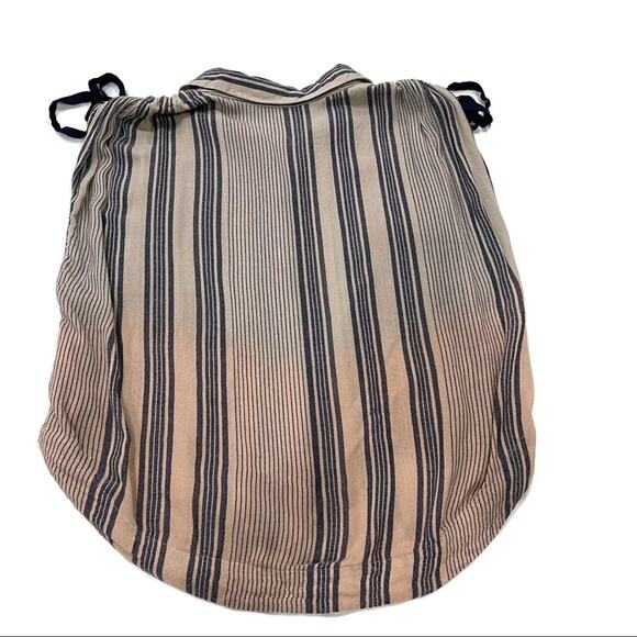 Free People Baby Blues Ombre Striped shirt Tie Size S - Picture 6 of 10